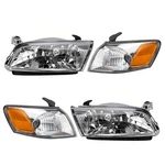 Crystal Clear For 1997-1999 Toyota Camry Headlights Headlamp+corner Lights Set. Fixed Price $81.99.