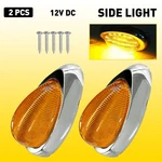 2pcs Amber Lens 5-7/8" Diy 15-led Side Marker Lamp Turn Signal For Freightliner. Fixed Price $25.64.