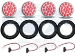 4x Trux Tled-4x40 4 Inch Round 19 Diode Red/white Dual Revolution Led Light. Fixed Price $200.00.