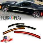 4x Smoked Led F&r Amber Red Side Marker Lights For Chevy Corvette C7 2014-2019. Fixed Price $38.99.