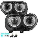 For 2015-2022 Dodge Challenger Halogen W/led Drl Projector Headlights Headlamps. Fixed Price $137.99.