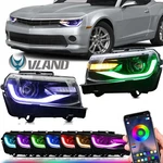Rgb Led Headlights Dual Beam Headlamps For 2014-2015 Chevy Camaro W/d2h Blubs. Fixed Price $564.99.