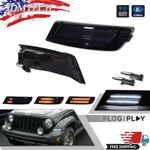 For 05-07 Jeep Liberty Smoke Switchback Led Turn Signal Blinker Corner Lights 2x. Fixed Price $79.99.