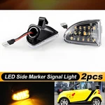 2x Clear Amber Led Turn Signal Side Marker Light For 2007-2015 Smart Fortwo W451. Fixed Price $16.14.