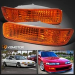 Fits 1992-1993 Acura Integra Amber Bumper Lights Signal Parking Lamps Pair 92-93. Fixed Price $22.38.