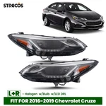 Halogen Headlights For 2016-2019 Chevy Cruze W/ Led Drl Projector Left + Right. Fixed Price $179.99.