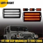 For Jeep Wrangler Tj 1997-2006 Smoke Led Bumper Signal Front Side Marker Lights. Fixed Price $35.99.