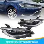 Pair W/o Led Drl Halogen Headlights For Chrysler 200 2015-2017 Headlamps Lh Rh. Fixed Price $166.89.