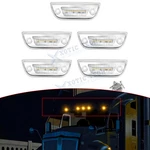 For Kenworth T680 T700 T880 Clear Amber Led Roof Clearance Marker Light Assembly. Fixed Price $39.99.