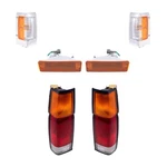 Side Marker Lights, Park Signal Lights &tail For 90-94 D21 W/chrome Bezel. Fixed Price $127.00.