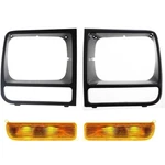 Jeep Cherokee For 1997-2001 Headlight Door Turn Signal Light Left & Right Set 4. Fixed Price $78.99.