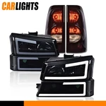 Fit For 2003-2007 Chevy Silverado Led Drl Bumper Headlights & Smoke Tail Lights. Fixed Price $121.45.