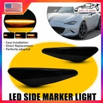 Dark Smoke Amber Sequential Led Side Marker Light Lamp For Mazda Mx5 Miata 2/4/6. Fixed Price $55.57.