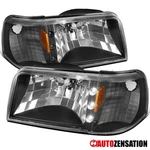 Fit 1993-1997 Ford Ranger Black 2in1 Style Headlights Corner Signal Lamps W/ Led. Fixed Price $105.99.