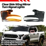 For Toyota Tacoma 2024+ 4runner 25+ Clear Dynamic Side Mirror Turn Signal Lights. Fixed Price $41.99.