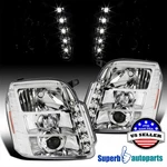 Fits 2007-2014 Gmc Yukon Xl Denali Hybrid Projector Headlights Led Tube 07-14. Fixed Price $173.98.