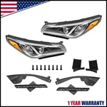 Fit For 2015 2016 2017 Hyundai Sonata Chrome Halogen Headlight Headlamp Pair. Fixed Price $122.98.