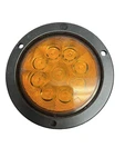 Peterson 4" Round Led Front/rear Turn Signal Amber Flange Mount. Fixed Price $17.95.