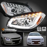 Fits 2008-2012 Chevy Malibu Led Strip Projector Headlights Head Lamps Left+right. Fixed Price $254.38.