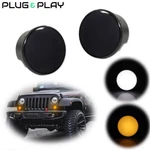 For Jeep Wrangler Jk 2007-2017 Smoke Led Drl Signal Light Amber/white Grill Lamp. Fixed Price $29.99.