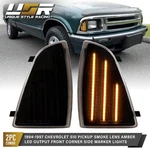 Smoke Front Corner Light With Amber Led Pair For 94-97 Chevy S10 / 95-97 Blazer. Fixed Price $35.95.