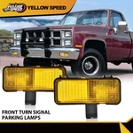 Fit For 1981-1982 Chevy Silverado Gmc Front Turn Signal Park Lights Yellow Lamps. Fixed Price $18.01.