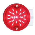 21 Led 3 1/4" Round Harley Signal Light W/ Housing - Red Led/red Lens. Fixed Price $38.96.
