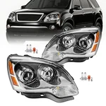 1pairs Chrome Halogen Headlights Assembly For 2007-2012 Gmc Acadia L+r W/blubs. Fixed Price $159.99.