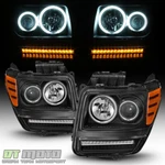 2007-2012 Dodge Nitro Ccfl Halo Drl Projector Headlights W/led Signal Light Lamp. Fixed Price $234.99.