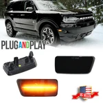 Smoked Front Amber Led Bumper Side Marker Lights For 2021-2024 Ford Bronco Sport. Fixed Price $32.99.