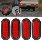 6inch Oval Trailer Tail Light 4pcs Red 24led Back Up Reverse. Fixed Price $27.52.