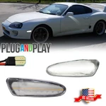 For 2000-2005 Toyota Celica Clear Lens White Led Front Bumper Side Marker Lights. Fixed Price $29.99.