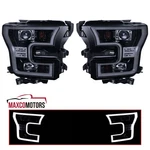Fits 2015-2017 Ford F150 Projector Headlights Smoke Led Head Lamps Left+right. Fixed Price $291.17.