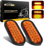 Partsam 2pcs 6 Inch Oval Amber Led Trailer Lights 24led, 6". Fixed Price $38.64.