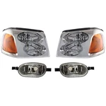 Headlight + Corner Lights Kit Halogen For 2002-2009 Gmc Envoy Sle Slt Denali. Fixed Price $241.01.