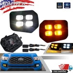 Fit 2016-2023 Toyota Tacoma Sr Sr5 4-eyes Drl Led Fog Lights Double Turn Signal. Fixed Price $42.99.