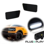Smoked White Led Front Side Marker Indicator Lights For 21-24 Ford Bronco Sport. Fixed Price $24.49.