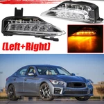 Daytime Running Light & Turn Signal Lamp For Infiniti Q50 Sport 2014-2019 Pair. Fixed Price $31.99.