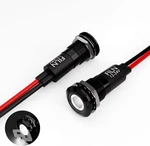 2pcs 12mm (1/2") White Led Indicator Light 12v-24v-black Shell,. Fixed Price $18.99.