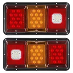 Partsam 2x Led Triple Tail Lights 45 Leds Rectangle Standard, Black Base. Fixed Price $117.05.