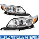 Chrome Pair/set Projector Headlight W/bulb For Chevy Malibu Lt Ltz Eco 2013-2015. Fixed Price $138.99.