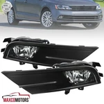 Fog Lights Fits 2015-2018 Volkswagen Vw Jetta Driving Bumper Lamps Bezel+switch. Fixed Price $59.49.