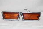 Lot Of 2 Vintage 1966 Original Chevrolet: Yellow R&l Park Light Lens And Bezels. Fixed Price $89.99.