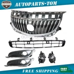 Front Bumper Upper Lower Grille Fog Light Bracket Set For 2014-2017 Buick Regal. Fixed Price $166.59.