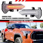 2x Dynamic Clear Led Side Mirror Turn Signal Lights For Toyota Tundra 2022-2025. Fixed Price $40.99.