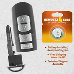 For 2014 2015 2016 2017 2018 Mazda 3 Replacement Remote Smart Key Fob Blade 4b. Fixed Price $34.95.