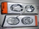 03 04 05 06 Chevy Silverado Avalanche Chrome Bumper Signal Lights. Fixed Price $54.99.