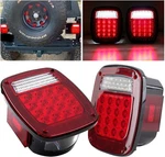 2pcs Square Rear Combination Tail Lights Lamps Assembly W/side Red Lens. Fixed Price $60.98.