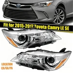 Headlights For 2015 2016 2017 Toyota Camry Le Se Xle Xse Projector Headlamp Pair. Fixed Price $73.89.