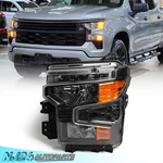 Driver For Chevy Silverado 1500 2022-2024 2025 Black Halogen Headlight Left Lamp. Fixed Price $83.99.